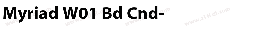 Myriad W01 Bd Cnd字体转换